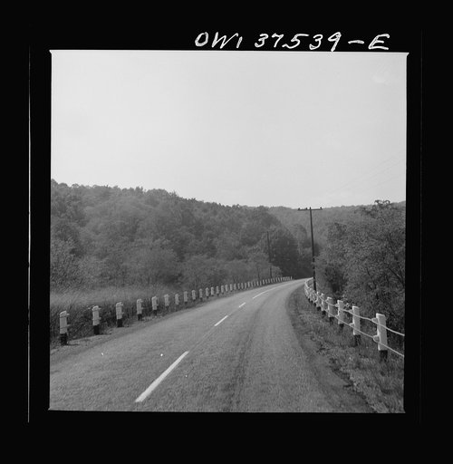 The highway between Columbus and Cincinnati, Ohio, as seen from the bus