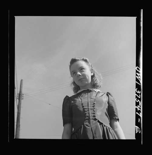 Cincinnati, Ohio. Irma Jean Cochran, eleven year-old daughter of Bernard Cochran, who is a Greyhound bus driver