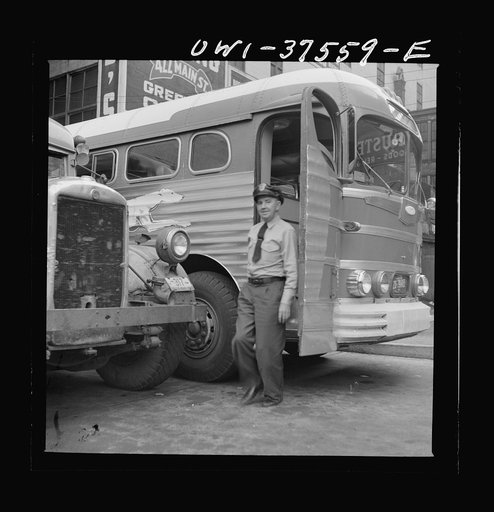 Cincinnati, Ohio. Bernard Cochran, a Greyhound bus driver