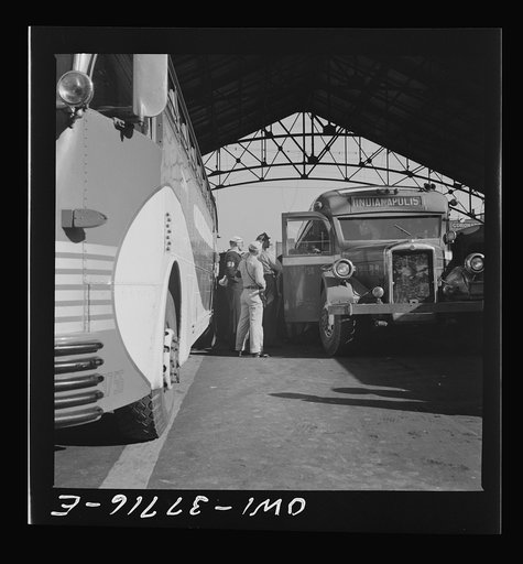 Indianapolis, Indiana. At the Greyhound bus terminal