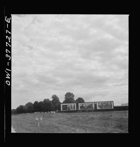 Untitled photo, possibly related to: A highway in Indiana as seen from a bus enroute to Chicago