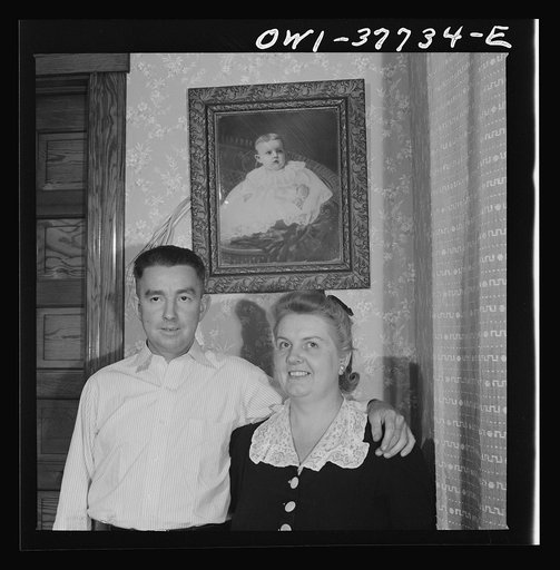 Cincinnati, Ohio. Mr. Bernard Cochran, who has been a Greyhound bus driver for fourteen years, and his wife