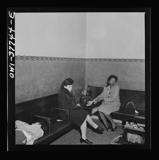 Indianapolis, Indiana. The waiting room of the Greyhound bus terminal at 5:30 a.m.
