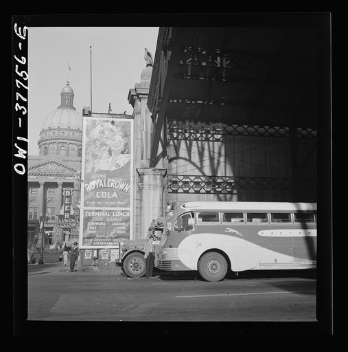 Indianapolis, Indiana. A Greyhound bus station
