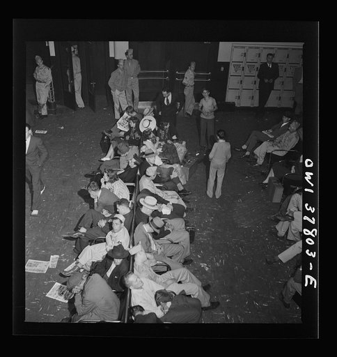 Waiting room at bus terminal in Louisville, Kentucky. Sunday morning at 3:00 a.m.
