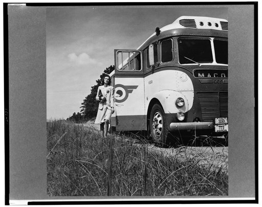 A Greyhound bus trip from Louisville, Kentucky, to Memphis, Tennessee, and the terminals. Passengers can get off at any place they wish along the road