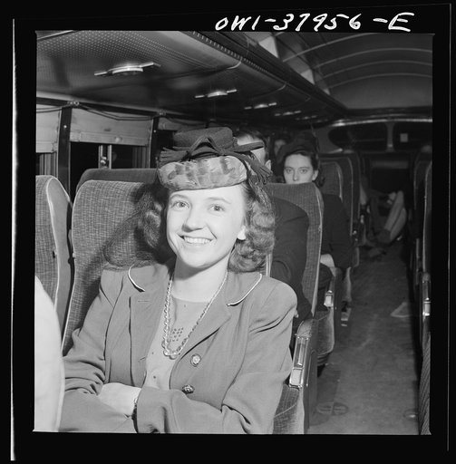 A Greyhound bus trip from Louisville, Kentucky, to Memphis, Tennessee, and the terminals. Roberta Locker, going to Chattanooga from Elora, Tennessee to work