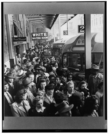 A Greyhound bus trip from Louisville, Kentucky, to Memphis, Tennessee, and the terminals. Waiting for the bus at the Memphis terminal