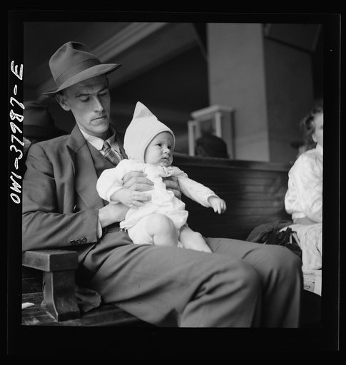 A Greyhound bus trip from Louisville, Kentucky, to Memphis, Tennessee, and the terminals. Bus passengers in waiting room at Nashville