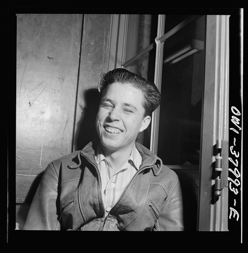 A Greyhound bus trip from Louisville, Kentucky, to Memphis, Tennessee, and the terminals. Sixteen year-old baggage clerk at the Memphis bus station. He goes to school in the daytime and works from four till twelve