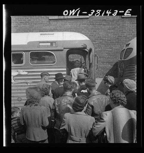 Bus trip from Knoxville, Tennessee, to Washington, D.C.