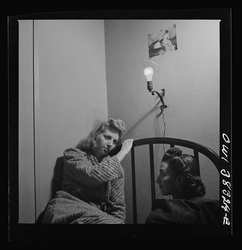 Washington, D.C. A U.S. Office of Price Administration stenographer and a friend in their boardinghouse room