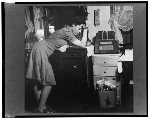 Washington, D.C. Listening to a murder mystery on the radio in a boardinghouse room