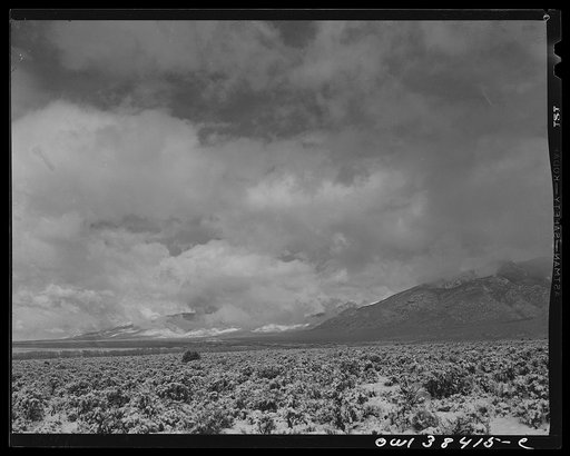 Snow on the mountains of northern New Mexico