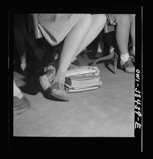 Washington, D.C. Feet of students at Woodrow Wilson High School