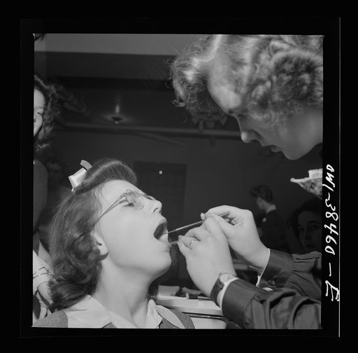 Washington, D.C. Student receiving a dental examination. Woodrow Wilson High School