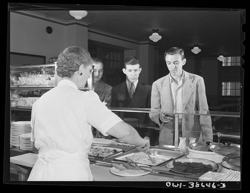 Washington, D.C. Student cafeteria at Woodrow Wilson High School