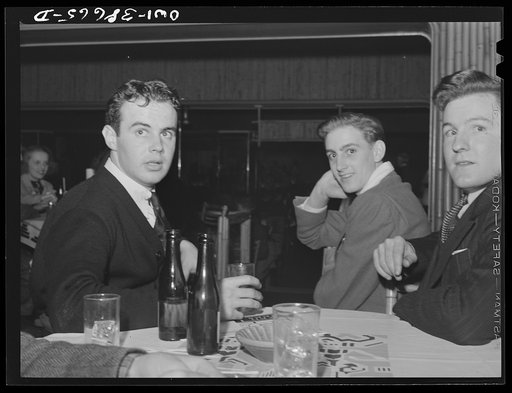 Untitled photo, possibly related to: Youth at a restaurant night club. Chicago, Illinois