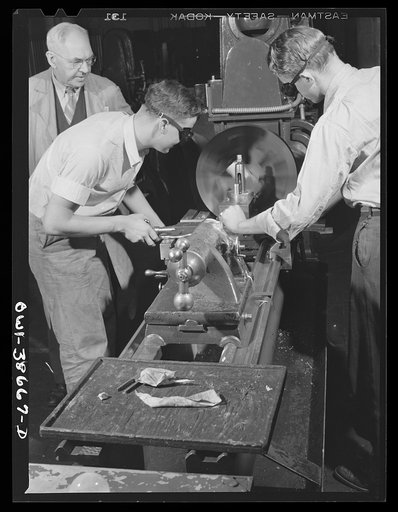 Miscellaneous lot of photographs by Barbara Wright. National Youth Administration (NYA), Works Progress Administration (WPA) and Civilian Conservation Corps (CCC). Chicago, Illinois. NYA training center