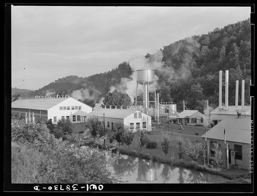 Miscellaneous lot of photographs by Barbara Wright, e.g. University of Virginia, Franconia, New Hampshire, Maine. Chemical plant, vicinity of Charleston, West Virginia