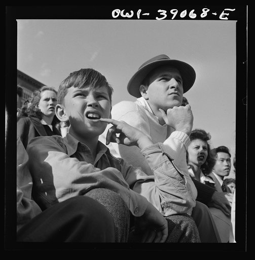 Washington, D.C. Watching a football game at Woodrow Wilson High School