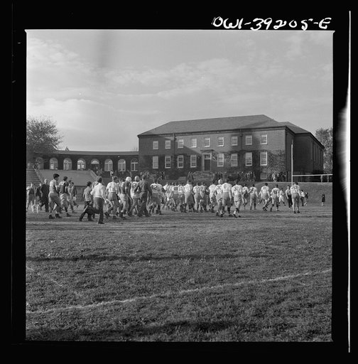Washington, D.C. Woodrow Wilson High School team leaving the field after a game