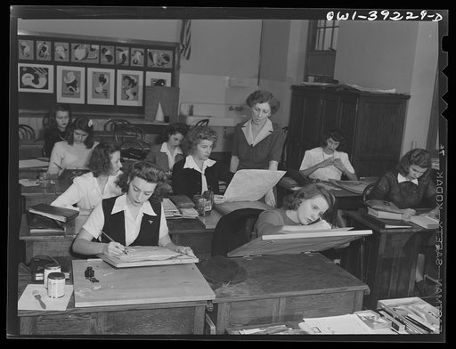 Washington, D.C. An art class at Woodrow Wilson High School