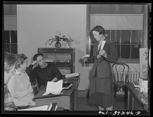 Washington, D.C. A geography class at Woodrow Wilson High School