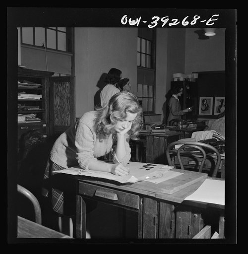 Washington, D.C. An art class at Woodrow Wilson High School