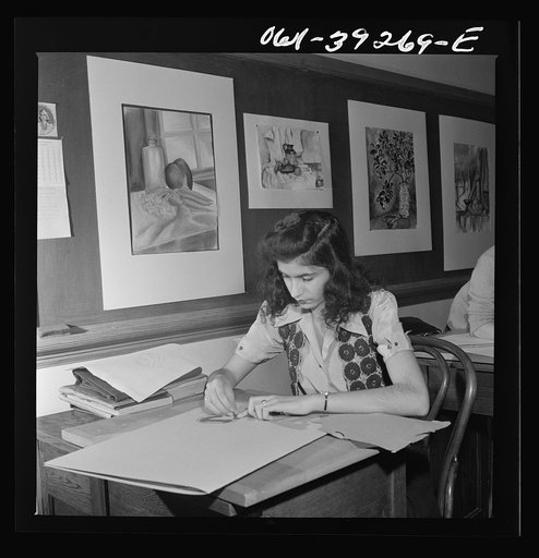 Washington, D.C. An art class at Woodrow Wilson High School