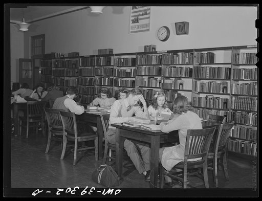 Washington, D.C. In the library at the Woodrow Wilson High School