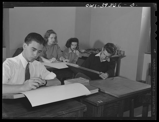 Washington, D.C. Some members of an art class at Woodrow Wilson High School