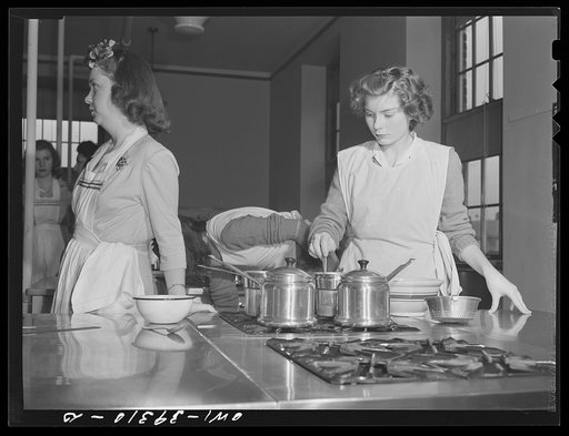 Washington, D.C. Making cereal in a cooking class at Woodrow Wilson High School