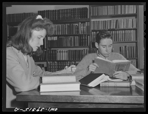Washington, D.C. In the library at the Woodrow Wilson High School