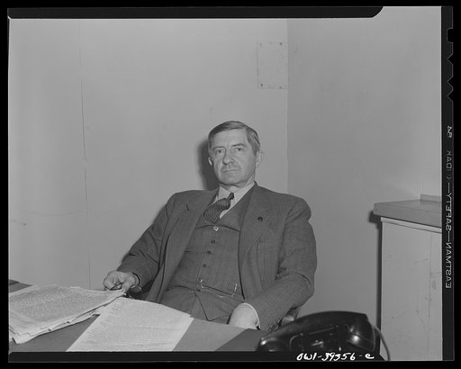 Untitled photo, possibly related to: Washington, D.C. Reuben H. Markham, director of region V, Overseas Branch of the Office of War Information