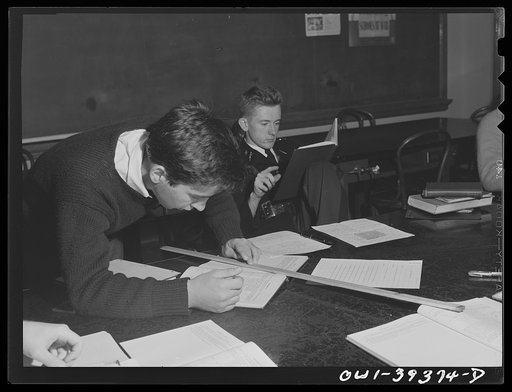 Washington, D.C. A laboratory session in a physics class at Woodrow Wilson High School