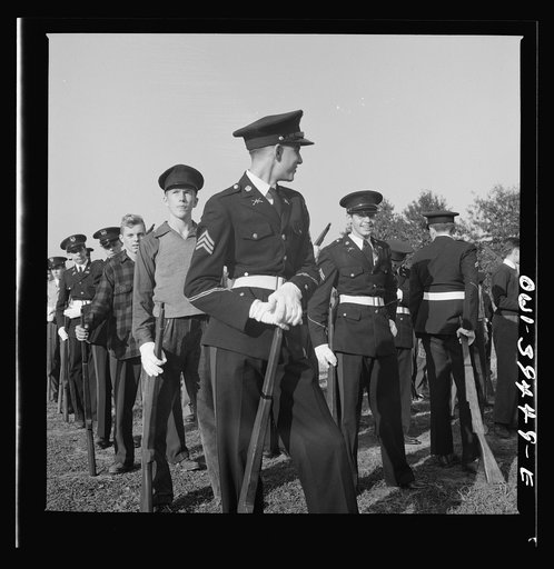 Washington, D.C. Members of the Wilson High School cadet corps