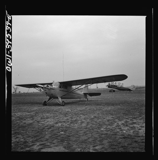 Frederick, Maryland. The plane in which Walter Spangenberg, a student at Woodrow Wilson High School, made his first solo flight at Stevens Airport
