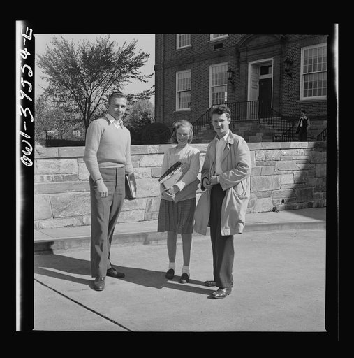 Untitled photo, possibly related to: Washington, D.C. Students at Woodrow Wilson High School