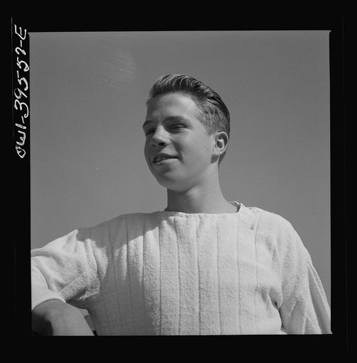 Untitled photo, possibly related to: Washington, D.C. A student at Woodrow Wilson High School