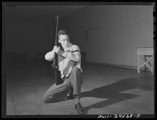 Washington, D.C. Walter Spangenberg is a member of the rifle club at Woodrow Wilson High School