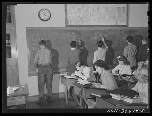 Washington, D.C. Algebra class at Woodrow Wilson High School