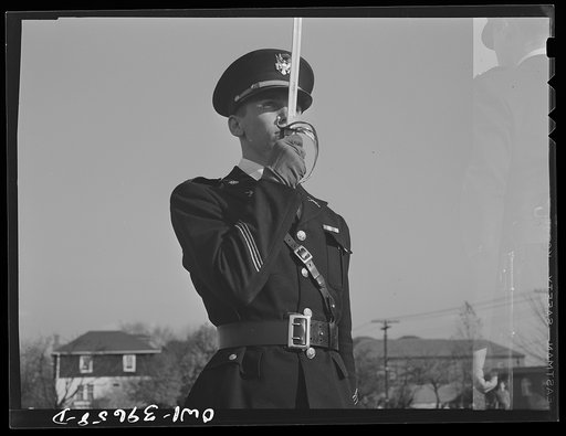 Untitled photo, possibly related to: Washington, D.C. Walter Spangenberg is a captain in the cadet corps at Woodrow Wilson High School