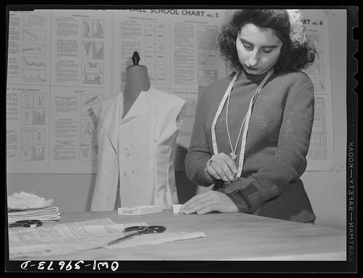 Washington, D.C. A sewing class at Woodrow Wilson High School