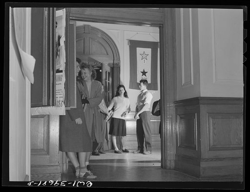 Washington, D.C. The front hall at Woodrow Wilson High School