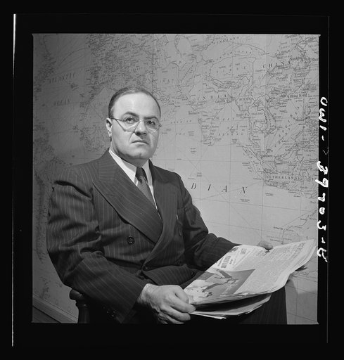 Untitled photo, possibly related to: Hermann Spitzer, consultant on psychological warfare. Far East Section, Overseas Branch, Office of War Information
