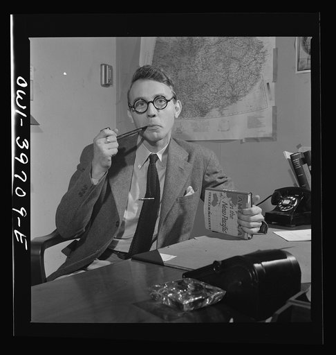 W.W. Linebarger, in charge of specialties. Far East Section, Overseas Branch, Office of War Information