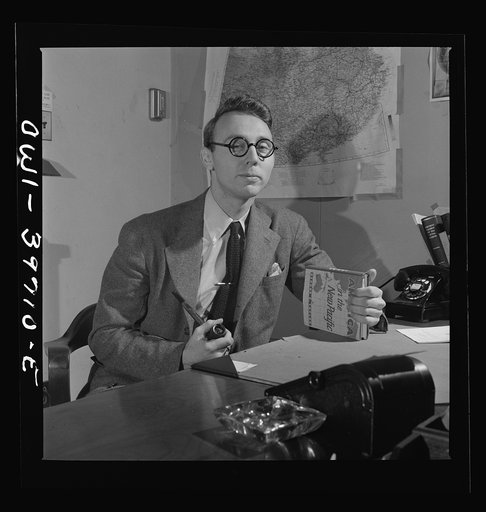 Untitled photo, possibly related to: W.W. Linebarger, in charge of specialties. Far East Section, Overseas Branch, Office of War Information