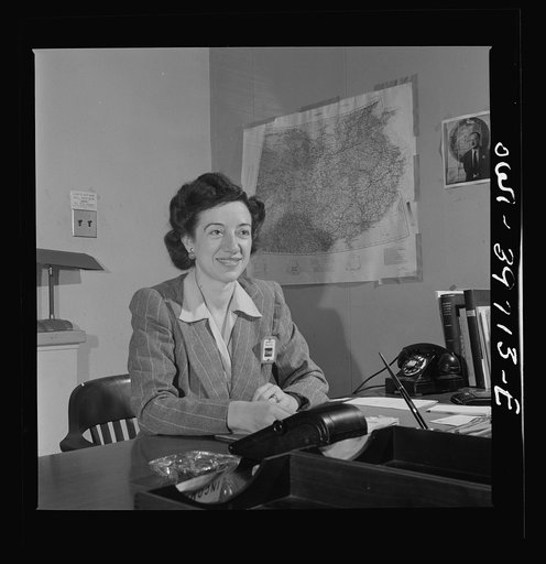 Washington, D.C. Isabel Ward, Administrative Assistant to Owen Lattimore, Deputy Director for Pacific Operations. Far East Section, Overseas Branch, Office of War Information