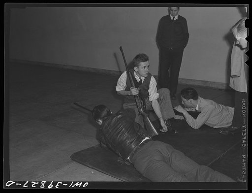 Washington, D.C. Rifle club members at Woodrow Wilson High School